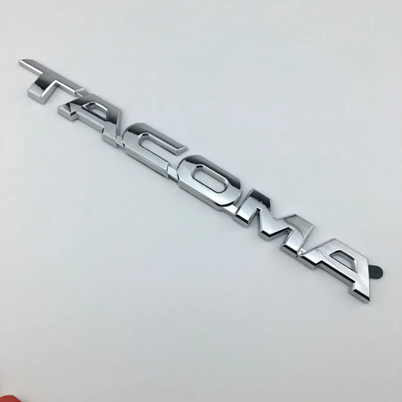 1PC Car Styling 3D ABS TACOMA Emblem Body Side Logo Letter Rear Trunk Stickers For Toyota Tacoma 2013 2020 2002 2016 Accessories