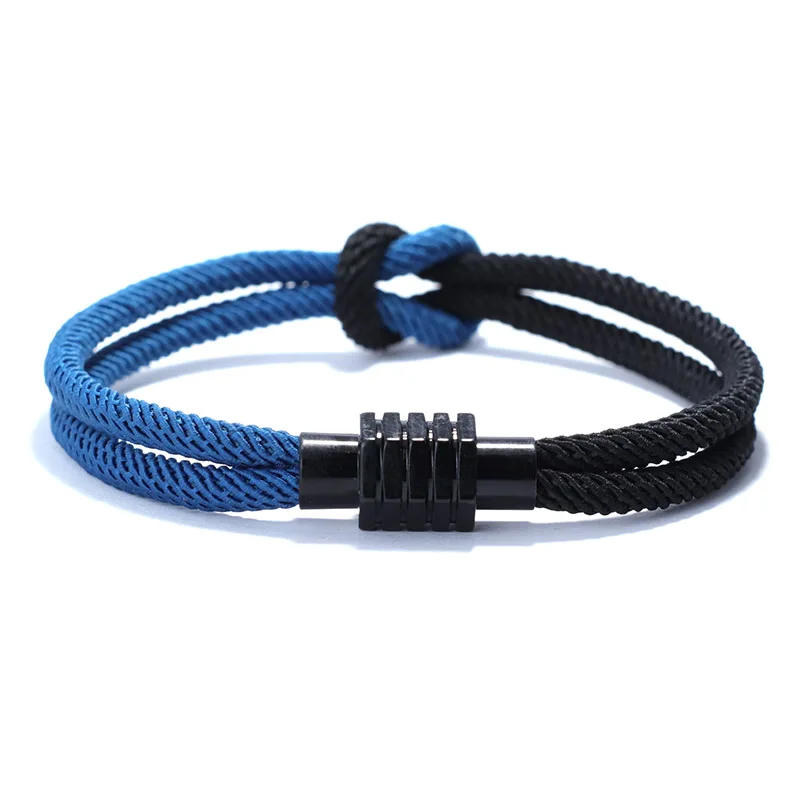Yellow Blue Rope Bracelet Concentric Knot SHOP THE NATION