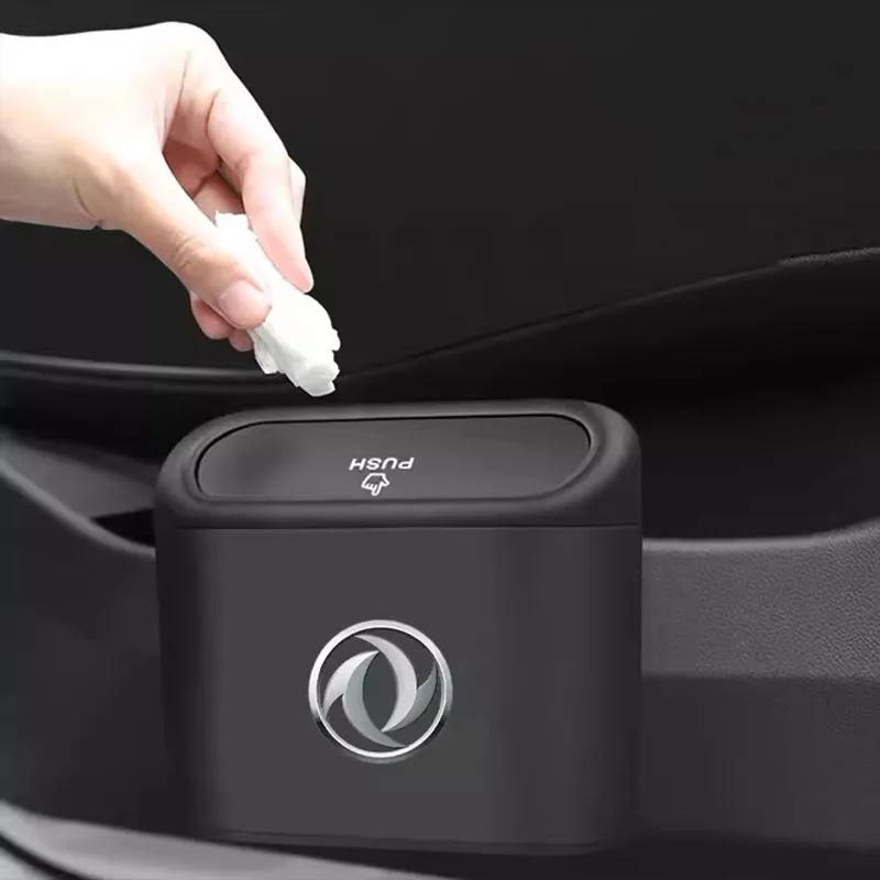 Car Trash Can Hanging Mini Vehicle Garbage Trash Can For Dongfeng DF DFMC AX7 H30 S30 S50 DFSK AX4 A9 A60 A30 Glory 580 500 600