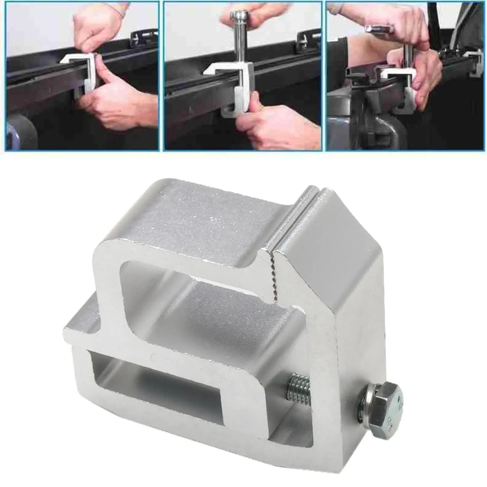 1pcs Tie Downs clamp Truck Cap Topper Camper Shell Mounting Clamps for Pickup Truck Add anchor points