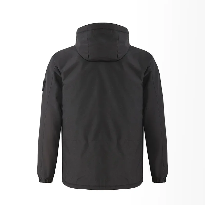 Wintersports outdoor hardshell smart graphene heating hardshell couple thermostatic electric heating USB charging outdoor jacket 4