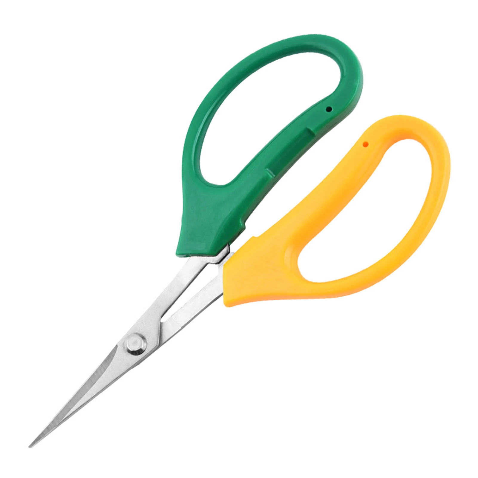 

Gardening Tool Scissors Two-color Stainless Steel Branch Bonsai Scissors Elbow Rare Fruit Picking Grape Scissors Picking Tool