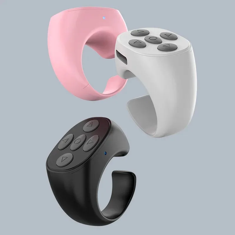 For TikTok Ring Bluetooth Remote Control Fingertip Selfie Video Controller Automatic Page Turner Browsing For Mobile Phone