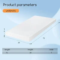 5 Inch Gel Memory Foam Mattress/Twin Mattress/Cooling Gel Infusion/CertiPUR-US Certified/Comfy Support,White 2