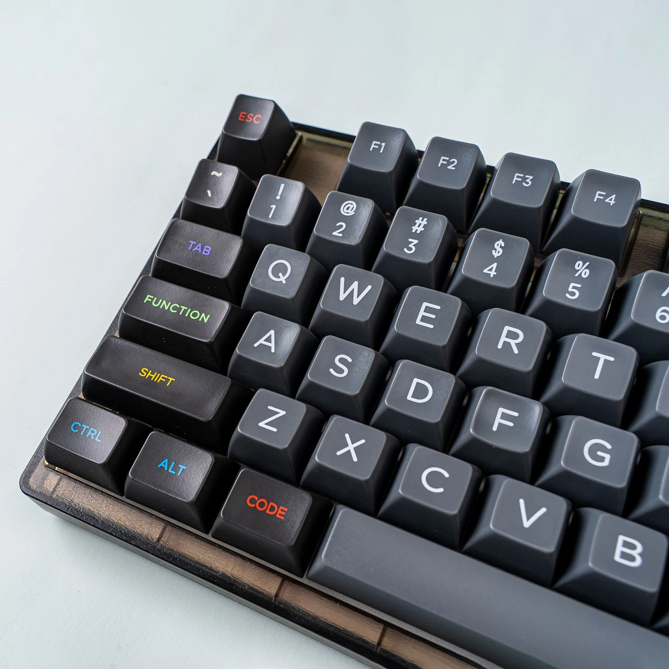 Oblivion SA V2,Keycap Set für Mechanische Tastatur, SA Profil, ABS, Glasierte Legends, eclipse Stil, Git Symbole für Programmierer