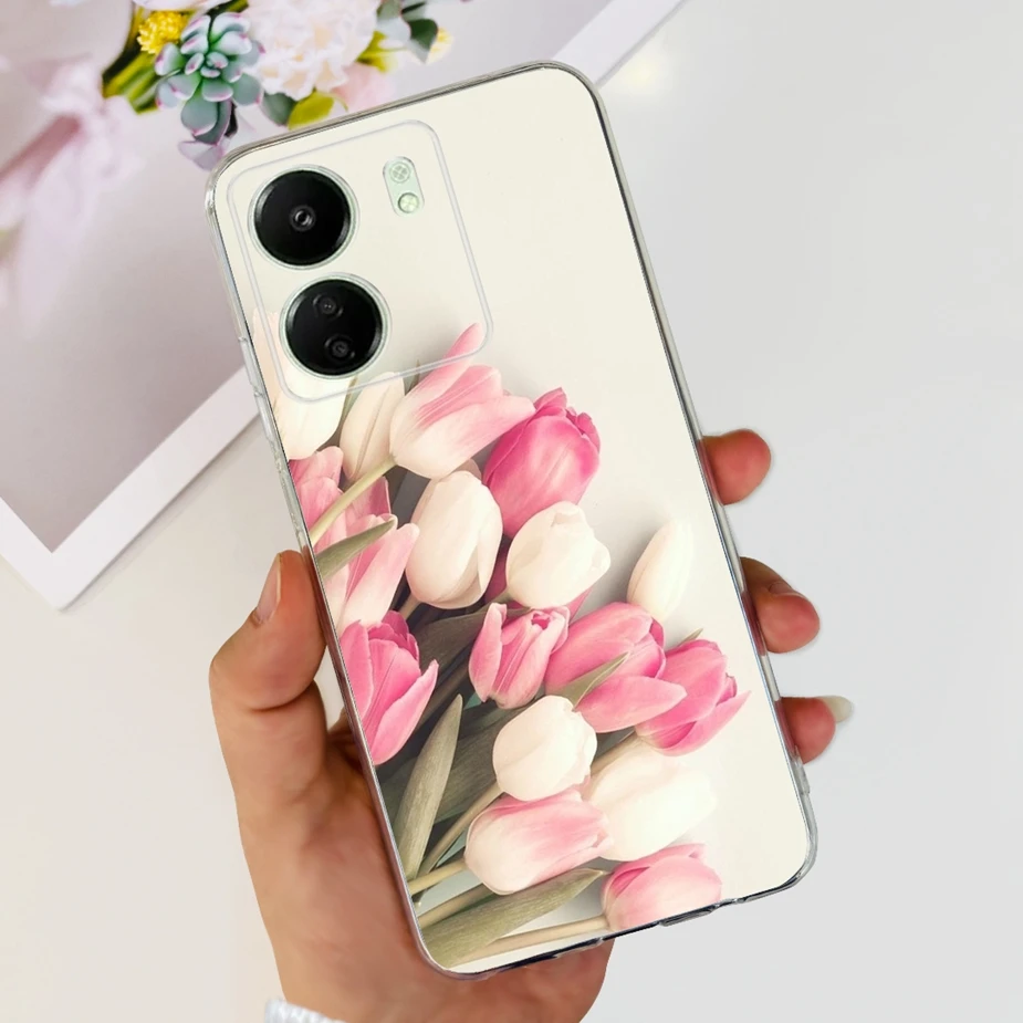 Fashionable Painted Soft TPU Phone Case with Bumper