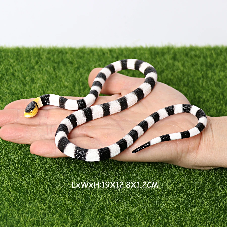 Realistische Wild Cobra Klapperschlange Python Cobra Schlange Boa Constrictor Coralsnake Wild Life Tiermodell Figuren Party Favor Dekor – Detail 35