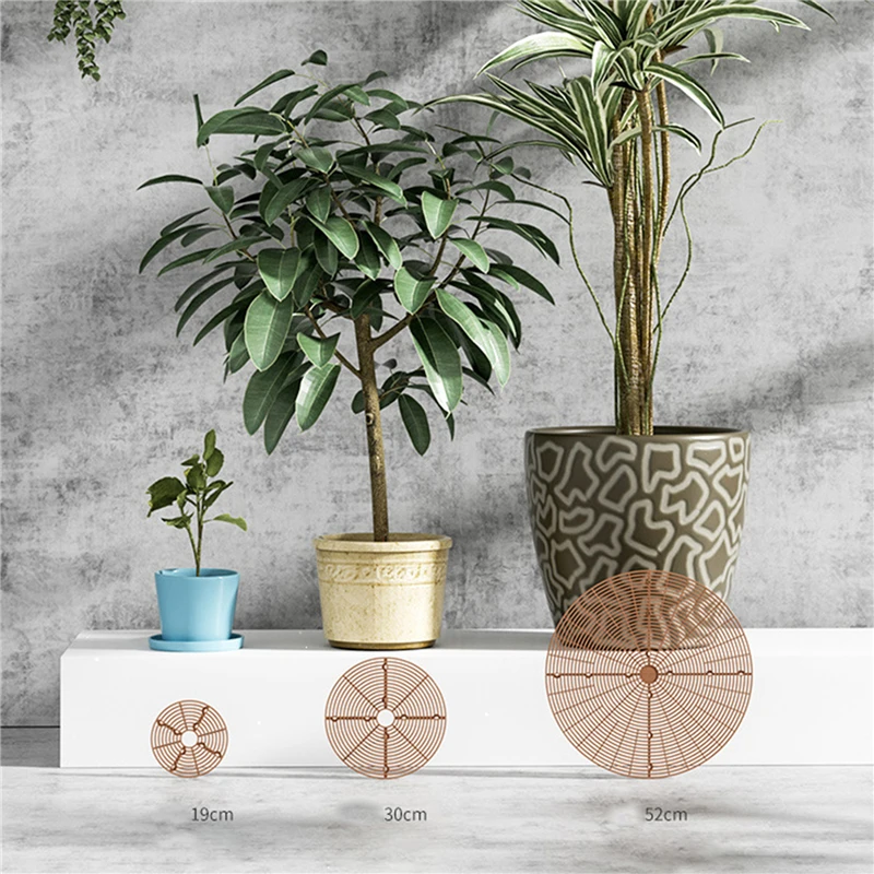 Description Picture 3 of item1PC Plant Pot Soil Guard With Nails Plant Pot Grid Flower Pot Cover Baby Safety Mouse Garden Home Plant Protector Repel Cats