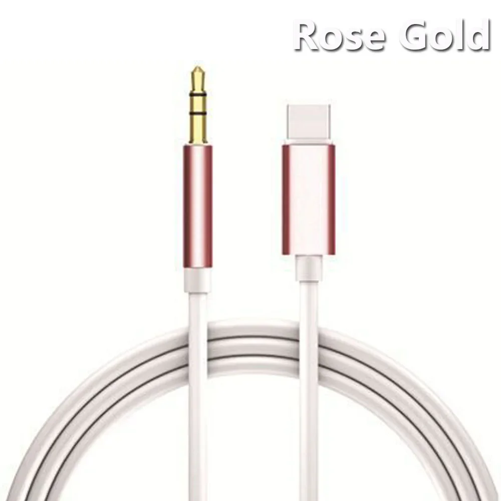 כבל USB Type C ל-Jack 3.5 MM AUX כבל DAC Type-C לרמקול רכב אוזניות כבל מתאם עזר Tipo C