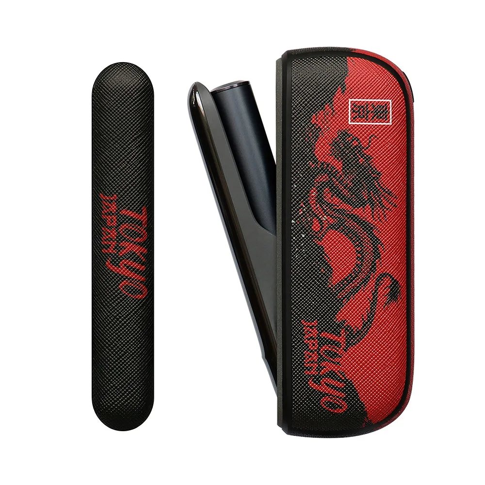 Tiger Carp PU Leather Case with Door Cover - Full Protection Soft Shell
