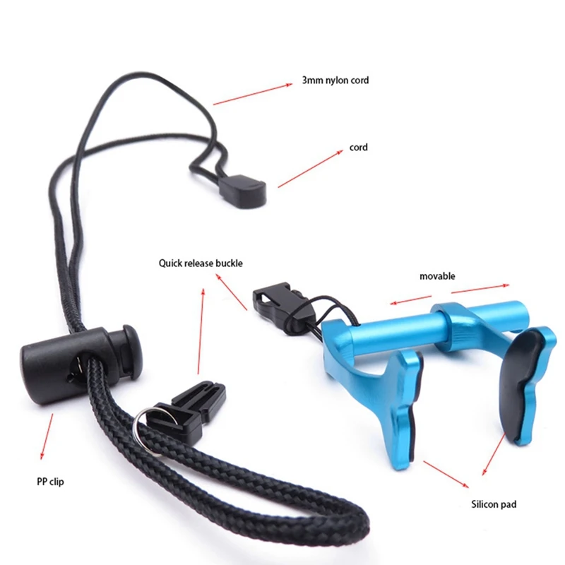 Diving Swimming Aluminium Alloy No-Skid Nose Clip Protective Prevent Water Diver Waterproof Equipment,Blue 3