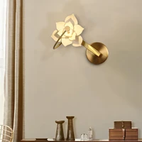 New Wall Lamp Chinese Indoor Led Ceiling Chandelier For Bedroom Living Room Corridor Lotus Pendant Light Furniture Decoration 1