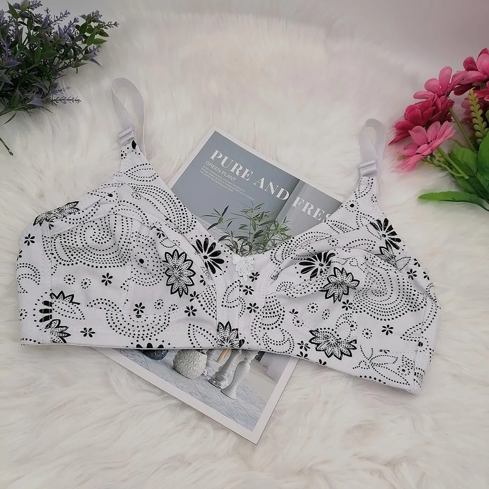 Women's Big Cup Wireless Bra Cotton Full Coverage Underwear Soft With Everyday Comfort 54F 52F 50F 48F 46F 44F 54E 52E 50E C30 3
