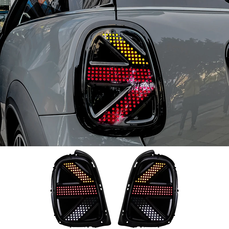 

Tail Lights Assembly For Mini Cooper F55 F56 F57 2023 Tail Lamp With Sequential Turn Signal Light Full LED Rear Light Union Jack