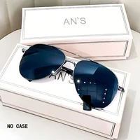 1pc aviateur mode grand visage conduite équitation élégant à la mode personnalité lunettes de soleil pour hommes 6