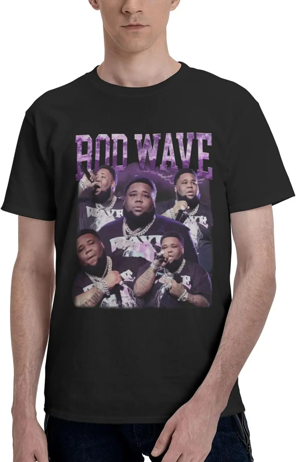 

Men's Casual 3D Print Novelty Cotton Short Sleeve Funny Crew Neck T-Shirt