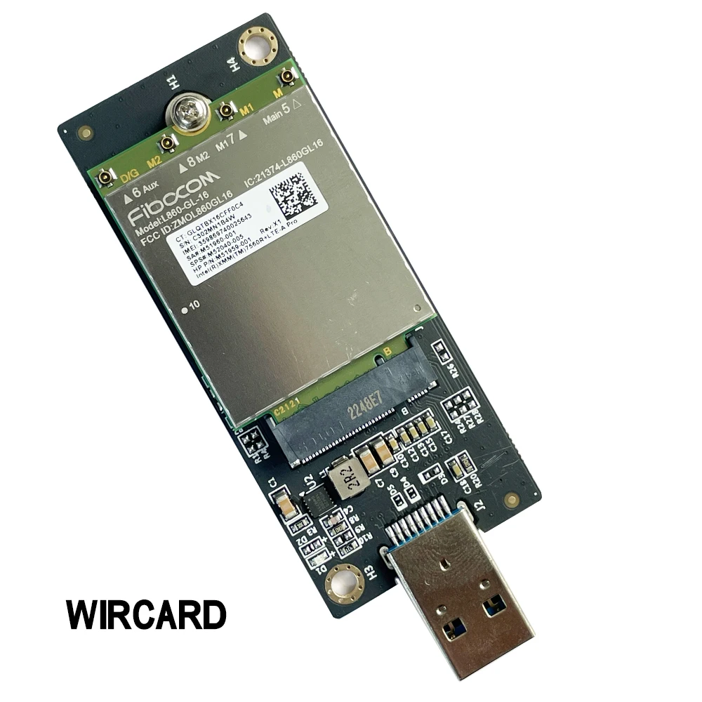 Wircard L860-gl16 Lte Cat16 Módulo para 4g L860-gl M52040005 4g Modem Ngff M.2 para hp Portátil - Imagem 3