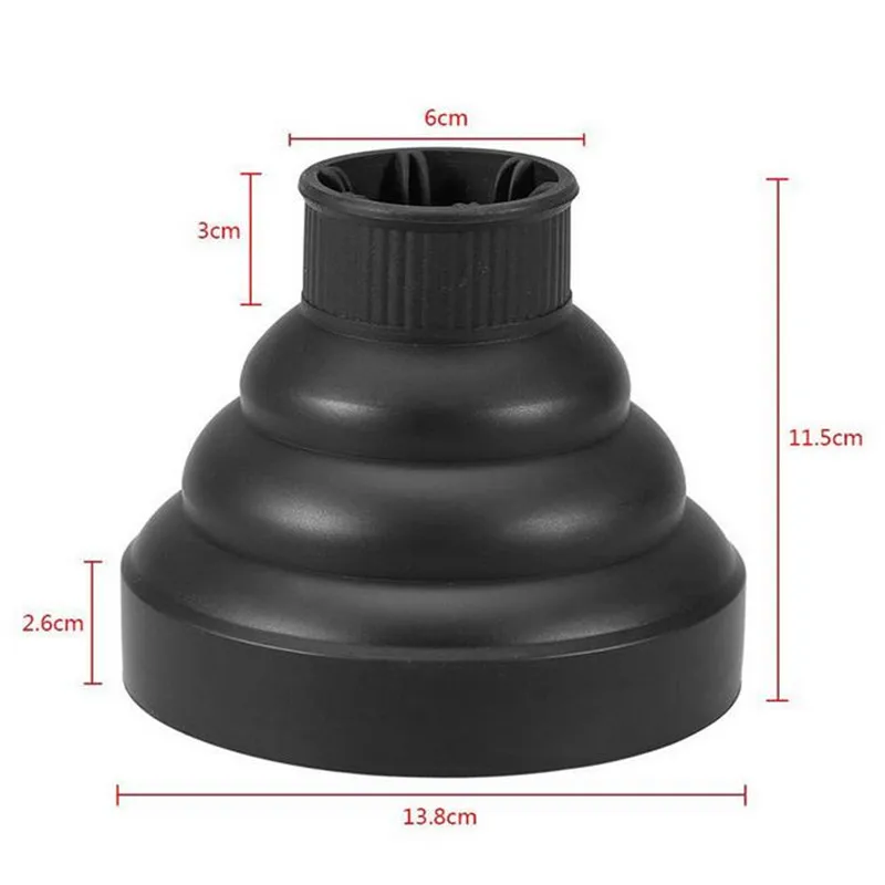 

1PC Hairdryer Diffuser Cover Silica Gel Foldable Hairdryer Accessories Hairdressing Salon Tools High Temperature Resistant 2#