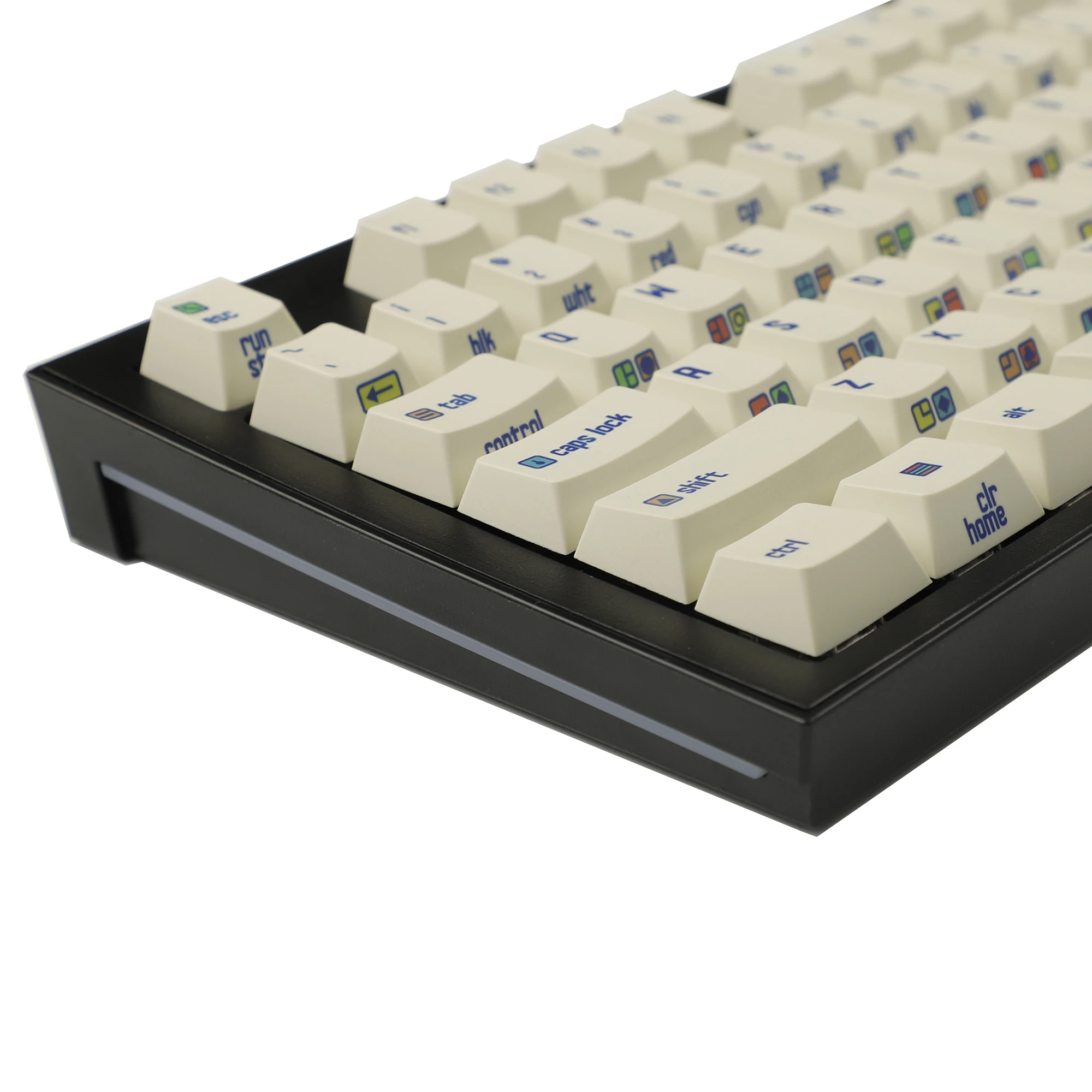 Commodore 64 Teclas para Tkl 61 64 68 75 87 96 104 108 Teclado Keychron mx 153 Teclas Perfil de Cereja Iso Pbt