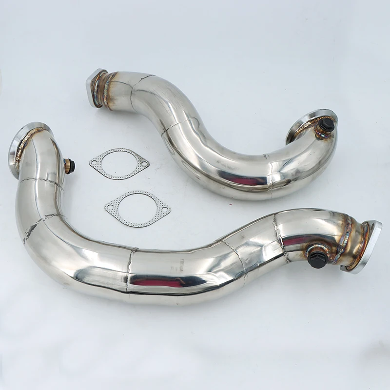 3 ''Scarico Catless Turbo Tubo Di Scarico Doppio Downpipe Per Bmw 135I 335I N54 E82 E87 E81 E90 E91 E92 2007-2012
