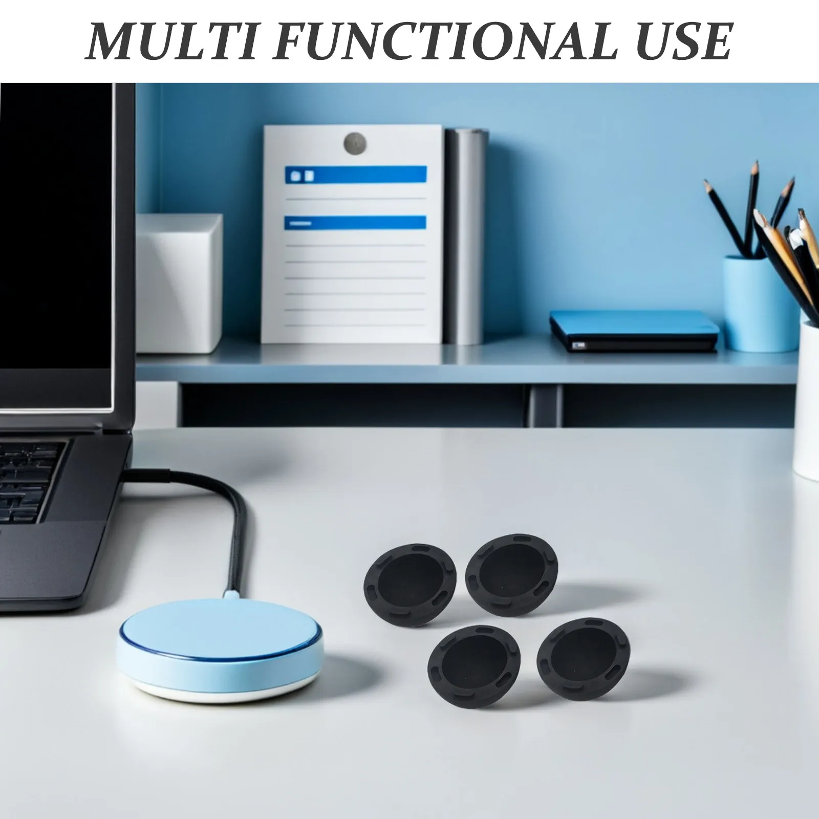 4Pcs 노트북 냉각 패드 볼 모양 실리콘 스탠드 전문 열 방출 노트북 라이저 노트북 피트 냉각 지원