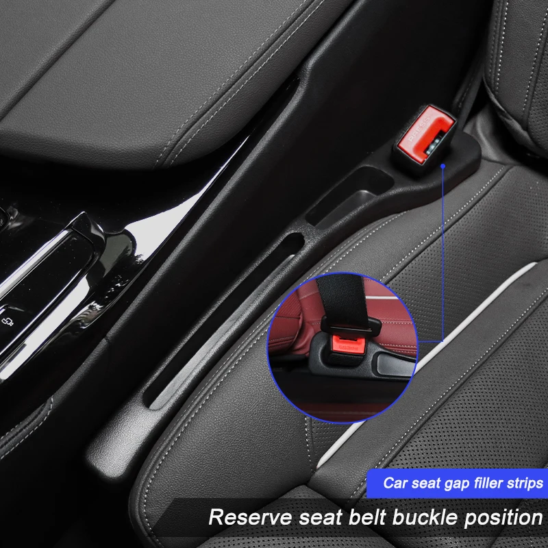 2Pcs Car Seat Gap Filler Side Seam Plug Strip Leak-proof Filling Strip for All Car Model Wallet Phone Holder Car Accessories