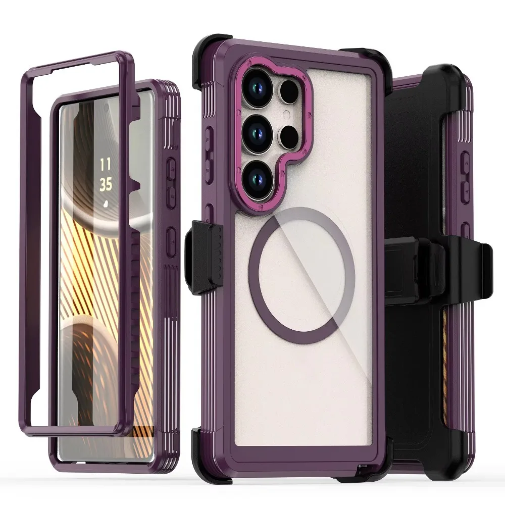 Armor Hybrid Anti-Drop XT MagSafe Case with Wireless Charging and Clip