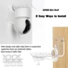 3pcs Wall Shelves, Acrylic Floating Shelves Small Clear Shelf Display Ledges Adhesive Hanging Shelves for Smart Speaker Action 4