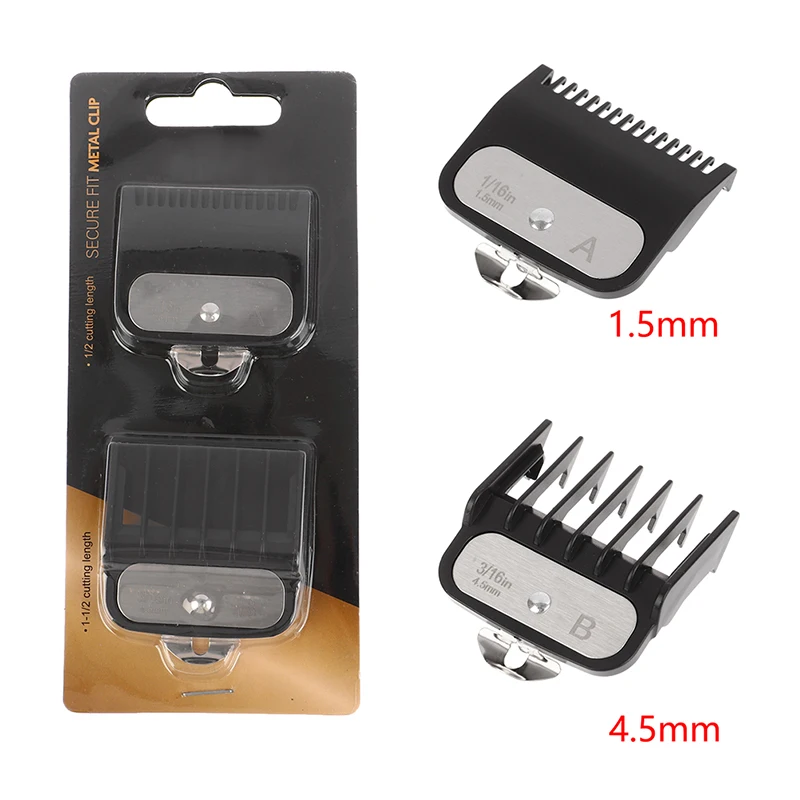 Description Picture 3 of item2Pcs 1.5mm+4.5 mm Attach Trimmer Parts Hair Clipper Guide Comb Set Standard Guards