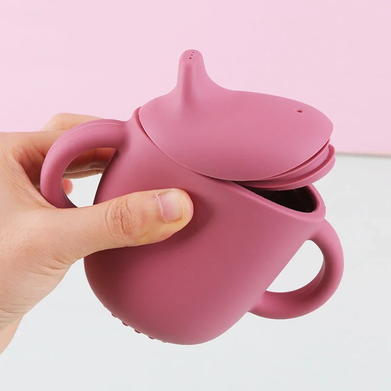 Silicone Cups Drinking Cup Water Cup Feeding Cup 1PCS For Infants And Young Children