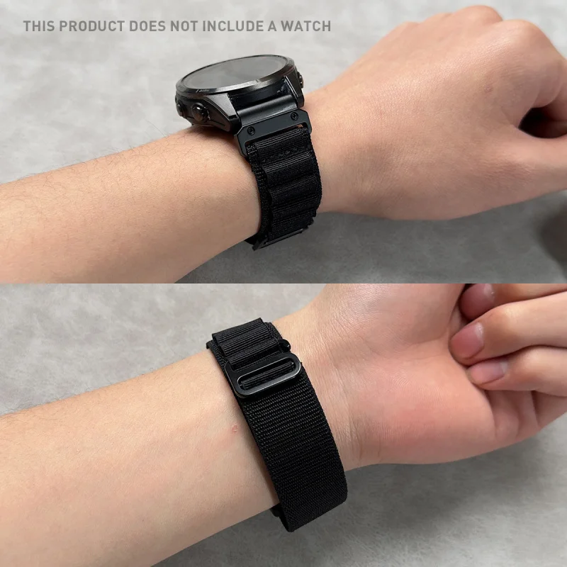 Unisex Quick Release Wave Nylon Watch Band - 2PC Set (20/22/26mm)