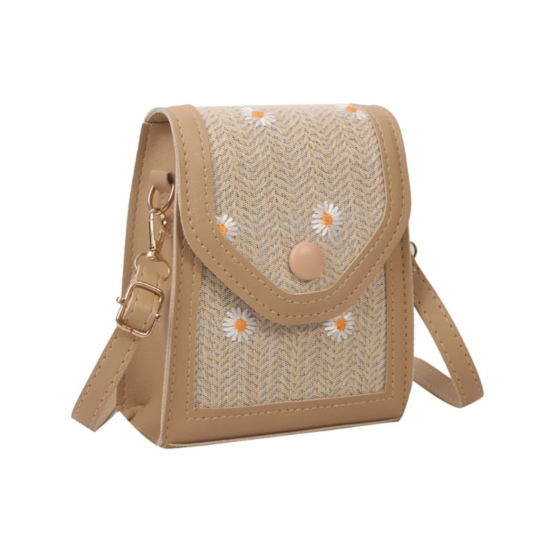 

Винтажная соломенная сумка через плечо для женщин, модная сумка через плечо, маленькая сумка для покупок