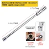 14mm 16mm Magnet Spark Plug Removal Tool Wrench Sleeve 3/8" 12-Point Swivel Candle Key 16mm Long Extension Socket Kit Tools 4