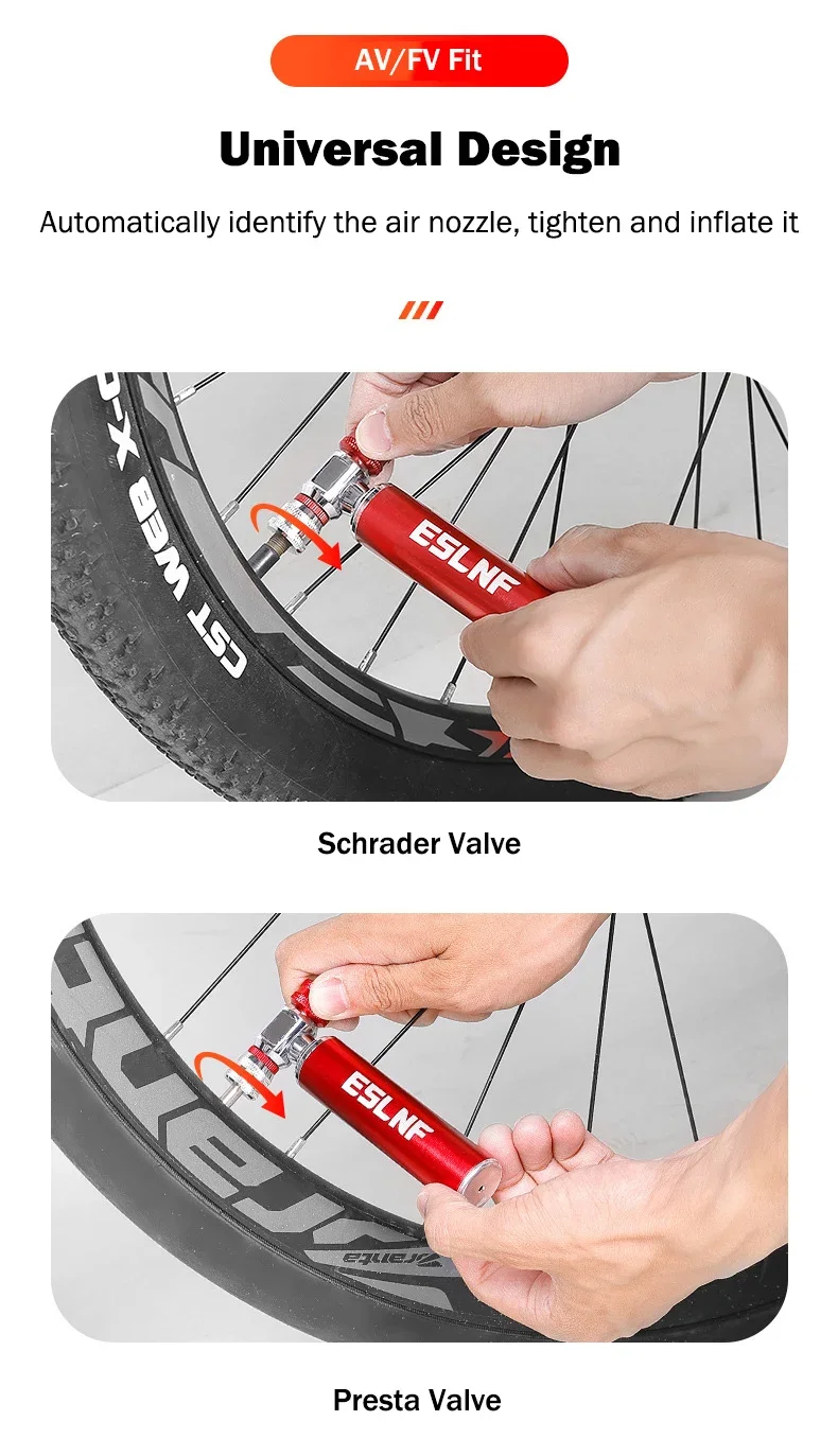 Schnelle CO2 Luftpumpe Tragbare Aluminium Legierung Straße Fahrrad Reifen Inflator Einstellbare MTB Reifen Pumpe Fahrrad Zubehör – Detail 14