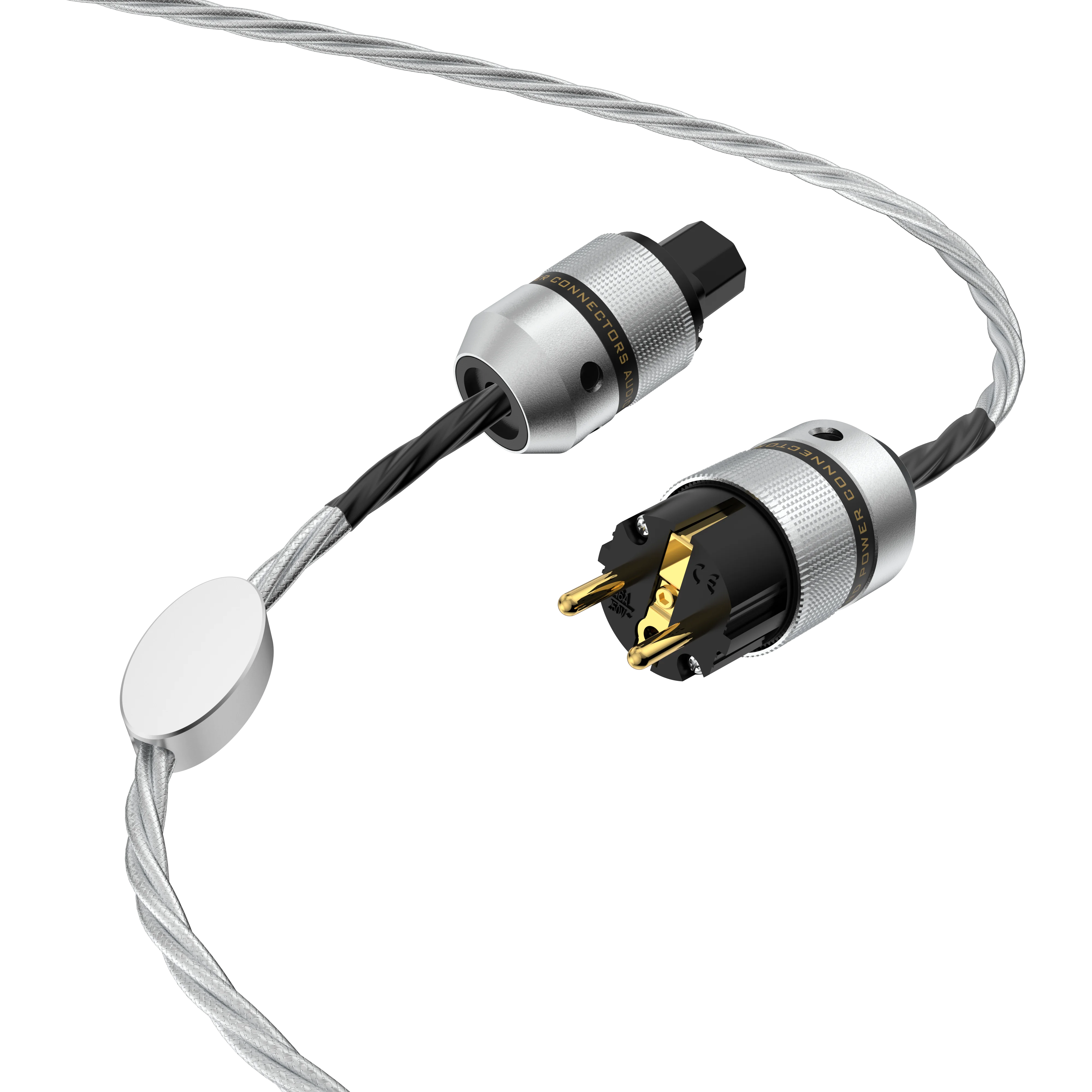 HiFi Audiophile 6N OCC 은도금 전원 케이블 EU/US/AU DAC 증폭기 전원 필터용