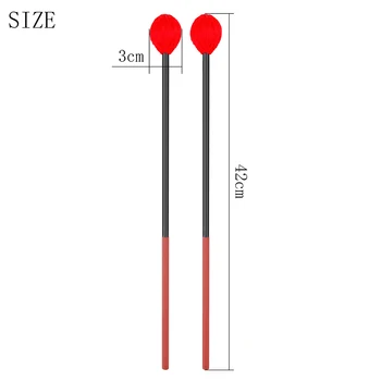 하드 헤드 메이플 핸들 마림바 스틱, 말렛 실로폰 피아노 해머, 탄소 섬유 타악기 액세서리, 1 쌍