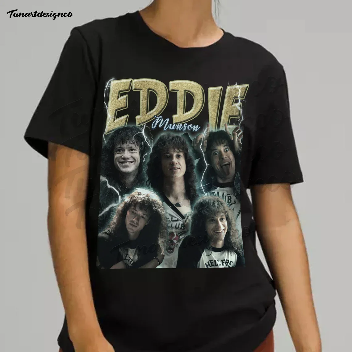 

Eddie Munson Tshirt | Joseph Quinn Shirt | Movie Series Gift2024 High quality Brand T shirt Casual Printed 100% Cotton