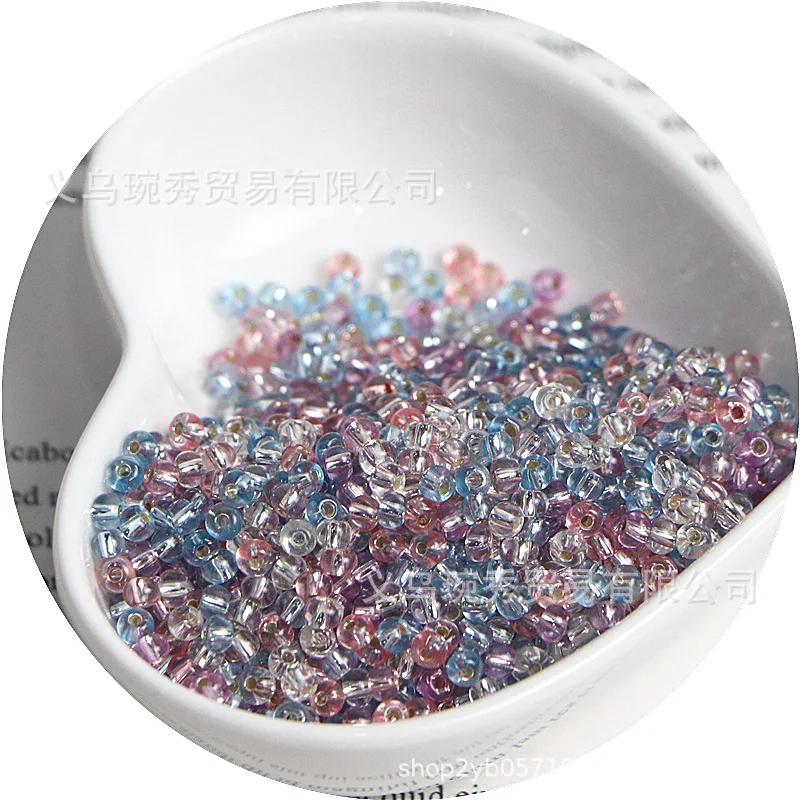 Filled Silver Glass Rice Beads for Handmade DIY Jewelry Accessories