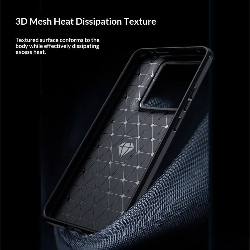 Luxury Brushed Carbon Fiber Shockproof Phone Case