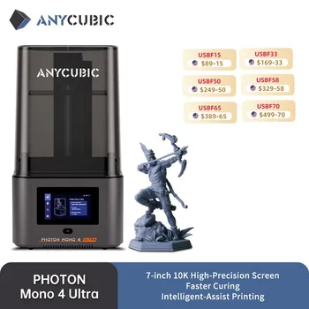 ANYCUBIC Photon Mono 4 Ultra AE Version LCD 3D Printer 7" 10K High Precision 3D Printing 2.2L Build Volume 236mm*231mm*430mm