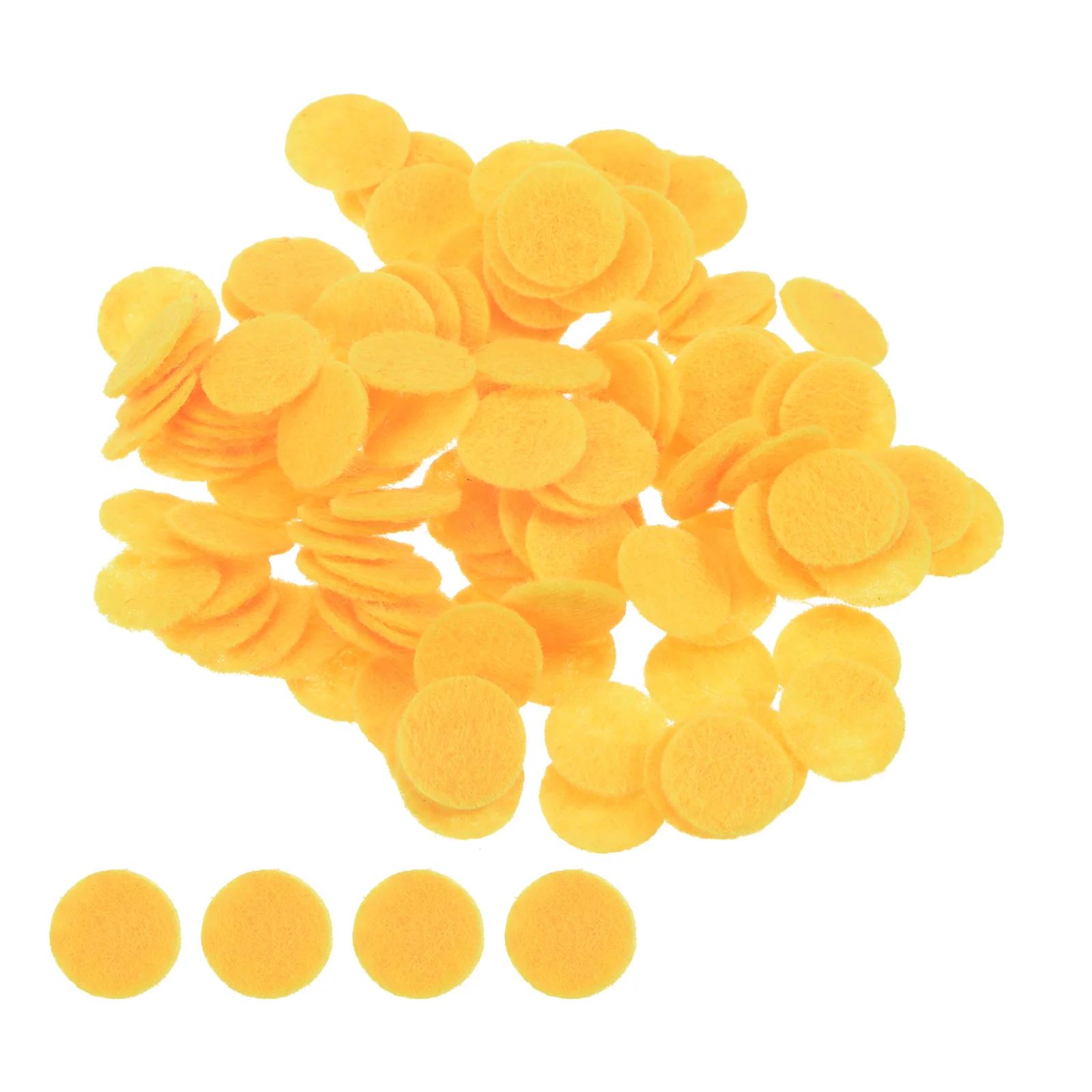 100pcs Assorted Size Round Felt Circles for DIY Craft and Sewing Projects