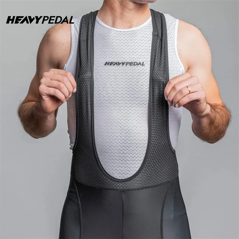 Heavypedal Cycling Bib Shorts Men Outdoor Bike 16D Padded Riding Bib Tights MTB Bicycle Cycling Shorts Summer Quick Dry