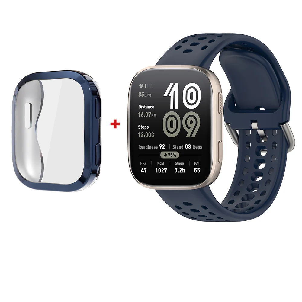 TPU Protective Case with Strap and Full-Coverage Screen Protector