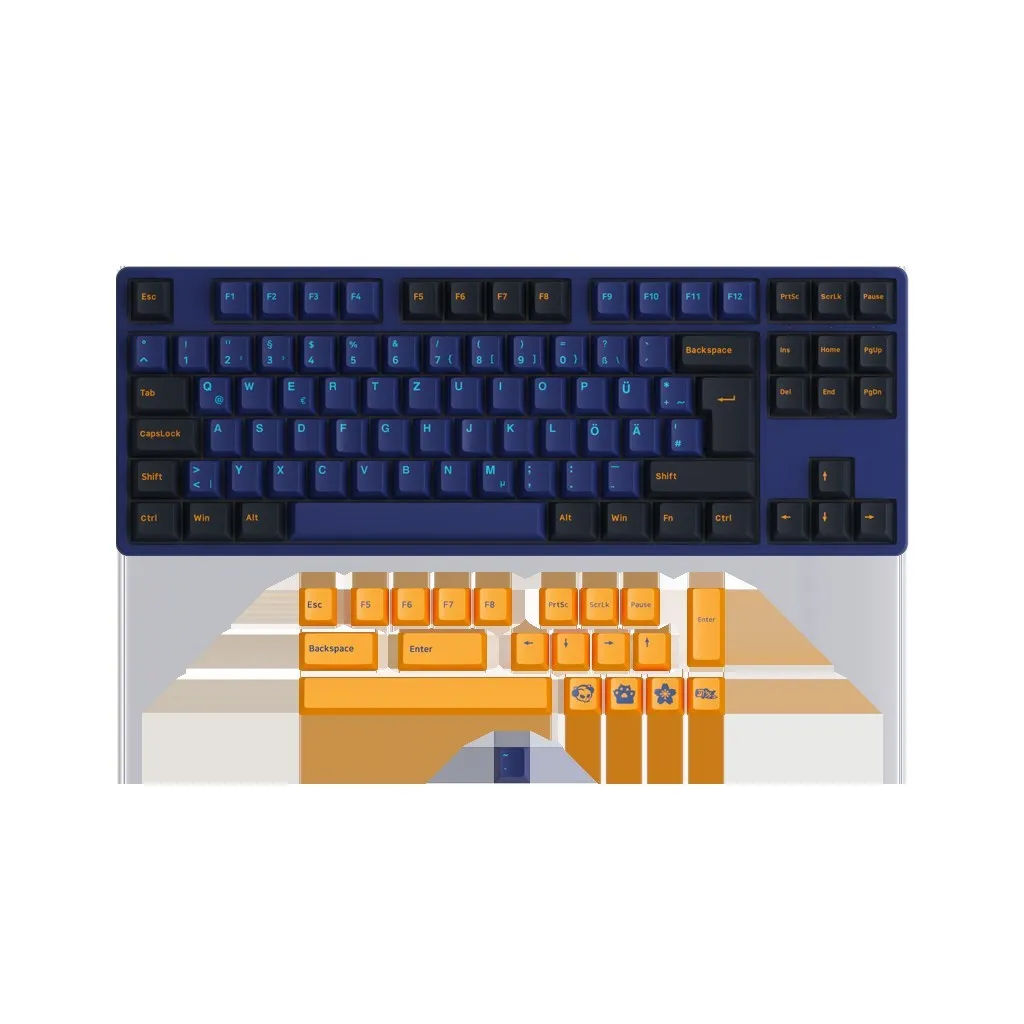 5087B ÷ ISO //  75%  Ű RGB    USB-C ü  PBT   Ű ĸ