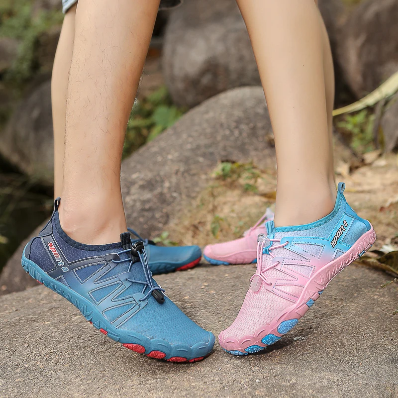 Five Fingers Barefoot Shoes Unisex Aqua Shoes Anti-slip Sneakers Breathable Beach Quick-drying Hiking Fishing Footwear New