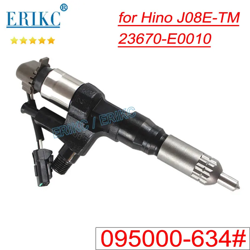 

095000-6340 23670-E0010 095000-6341 Diesel Fuel Injection Spray 095000-6342 Common Rail Injector Assembly for Hino J08e-Tm DENSO