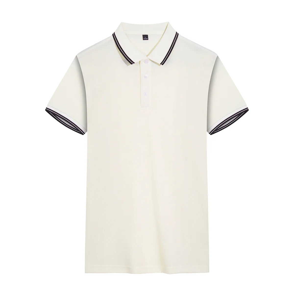 High End Polo Shirt Cotton Short sleeved Lapel T-shirts Breathable Unisex Business Casual Solid color Golf Shirts Summer