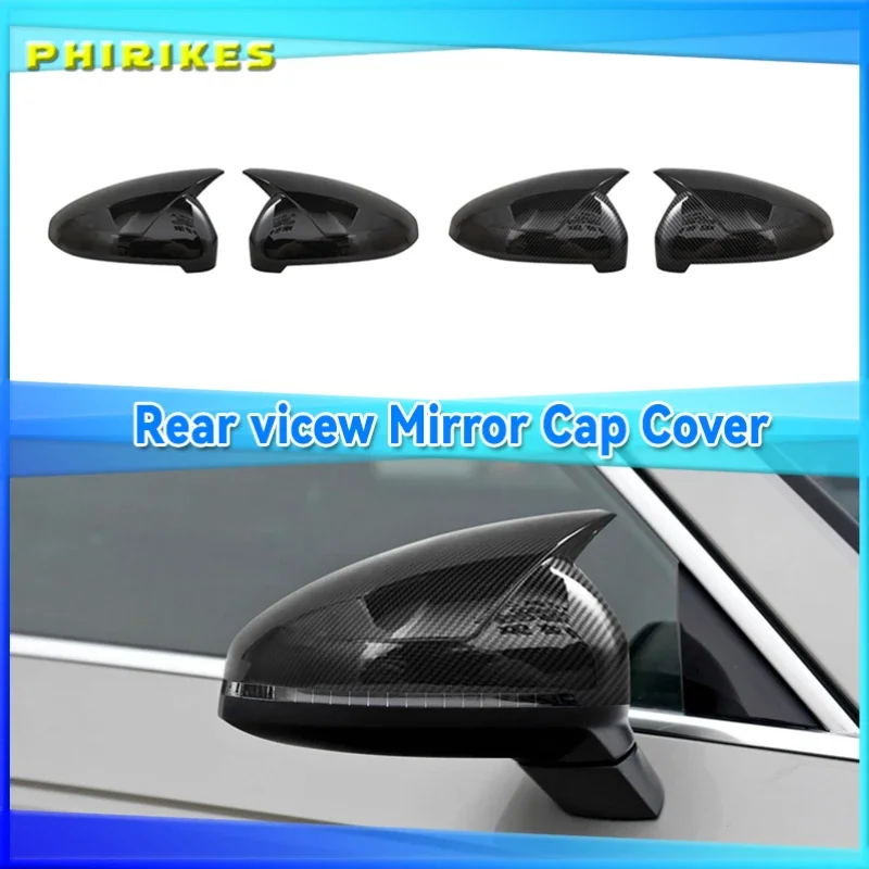 

For Audi A4 A5 B9 Side Mirror Caps (Carbon Look) 2017 2018 2019 S4 S5 RS5 allroad Quattro replace Covers