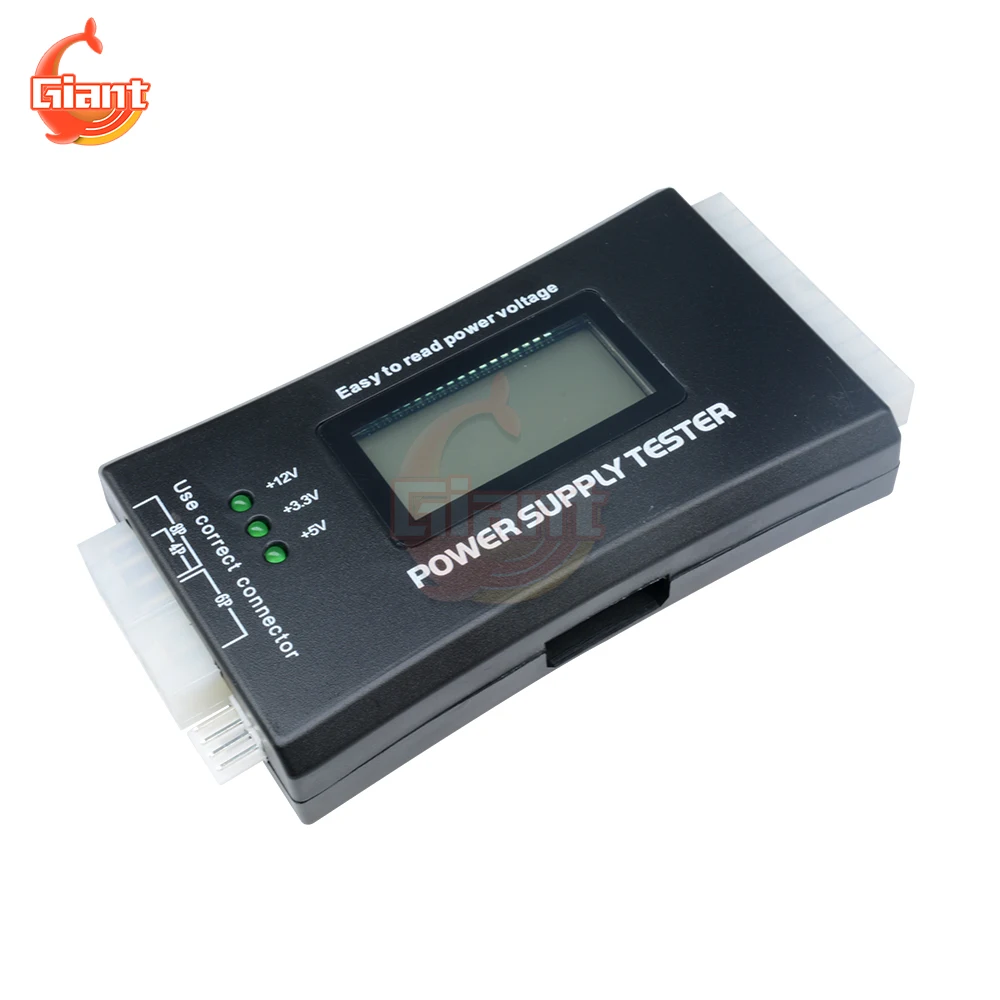 20/24 Pin PC Power Supply Tester Diagnostic Tools Quick Bank Supply Power Measuring Computer Power Measuring For ATX BTX ITX TFX 6
