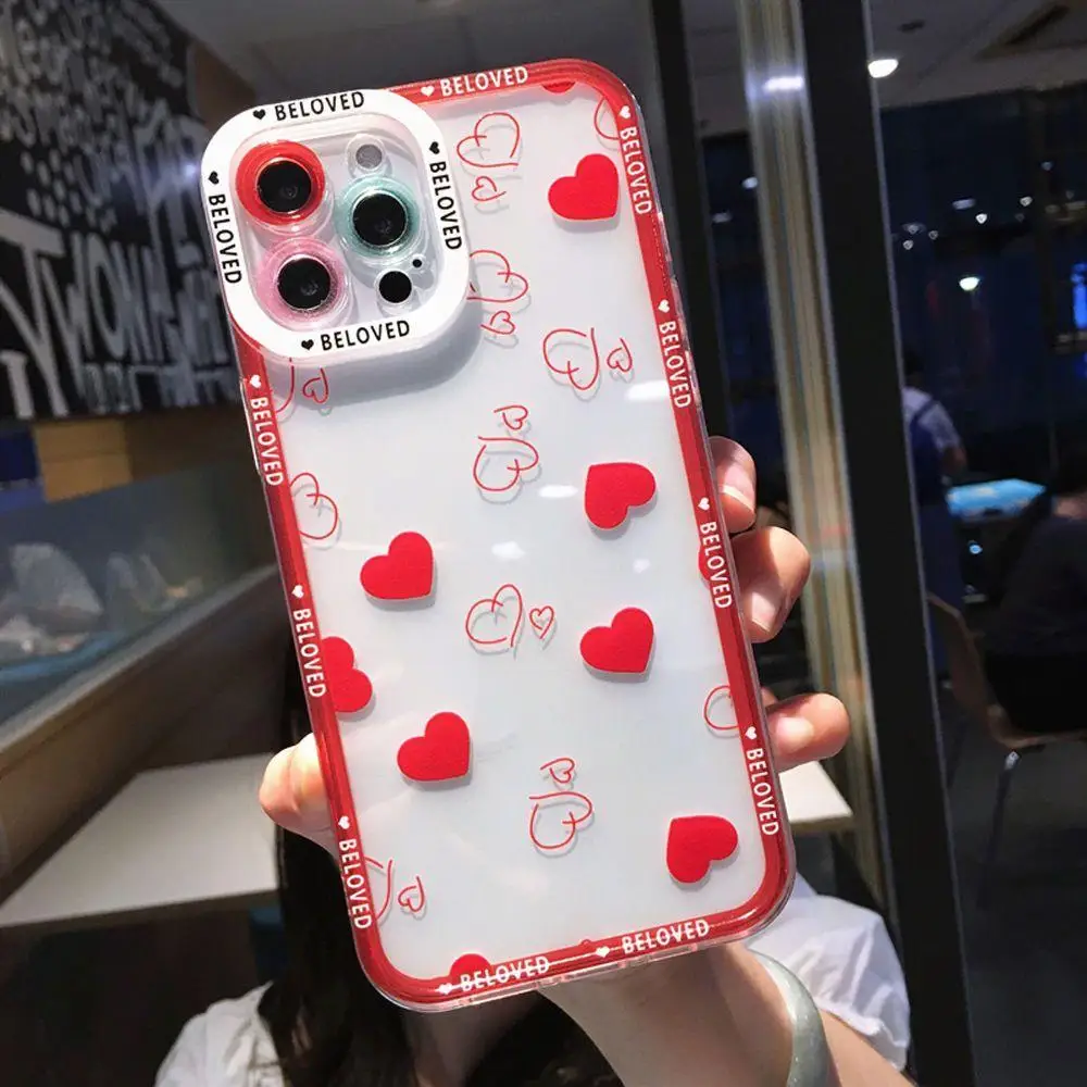 Heart Design TPU Phone Case - Elegant and Durable Protection